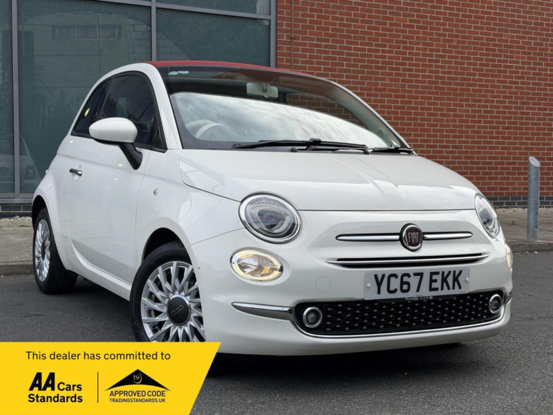 2017 Fiat 500c 0.9 Twinair Lounge Euro 6 (s/s) 2dr in White — image 1