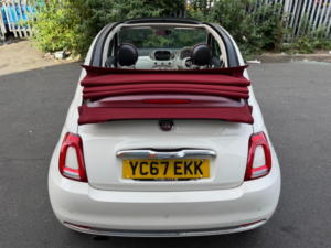 2017 Fiat 500c 0.9 Twinair Lounge Euro 6 (s/s) 2dr in White — image 2