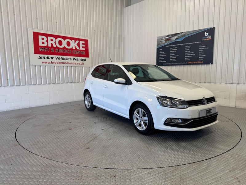 2016 Volkswagen Polo 1.2 Tsi Bluemotion Tech Match Euro 6 (s/s) 5dr in White — image 1