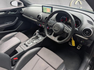 2017 Audi A3 Cabriolet 1.4 Tfsi Cod S Line S Tronic Euro 6 (s/s) 2dr in Black — image 3