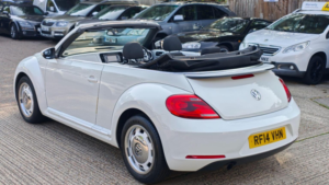 2014 Volkswagen Beetle 1.2 Tsi Design Cabriolet Euro 5 2dr in White — image 5