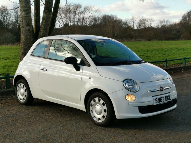2014 Fiat 500 1.2 Pop Euro 6 (s/s) 3dr in White — image 1