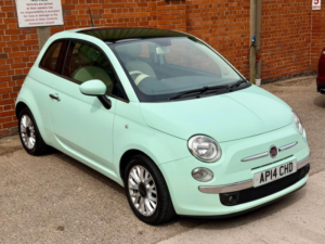 2014 Fiat 500 1.2 Lounge Euro 6 (s/s) 3dr in Green — image 2