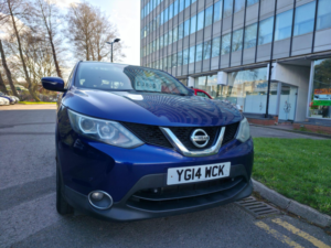 2014 Nissan Qashqai 1.2 Dig-T Acenta Premium 2WD Euro 5 (s/s) 5dr in Blue — image 3