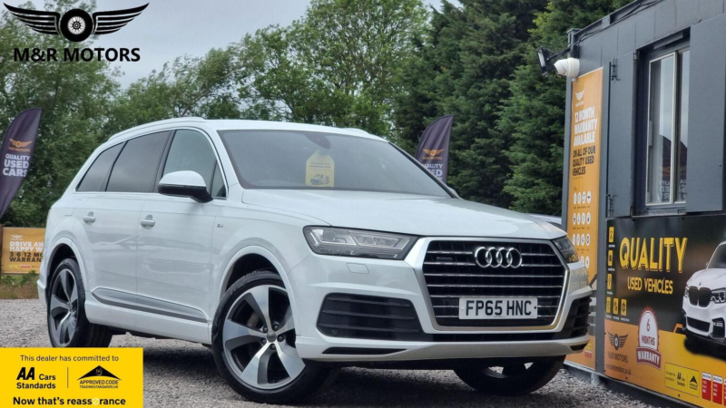2015 Audi Q7 3.0 Tdi V6 S Line Tiptronic Quattro Euro 6 (s/s) 5dr in White — image 1