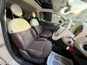2013 Fiat 500 0.9 Twinair Lounge Dualogic Euro 5 (s/s) 3dr in Beige — image 3
