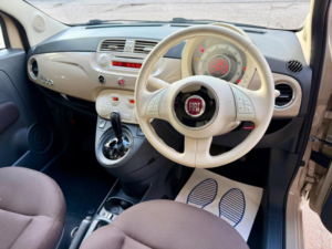 2013 Fiat 500 0.9 Twinair Lounge Dualogic Euro 5 (s/s) 3dr in Beige — image 5