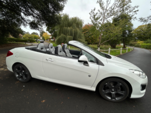 2014 Peugeot 308 Cc 1.6 Thp Roland Garros Convertible 2dr Petrol Manual Euro 5 (156 Ps) in White — image 2