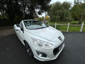 2014 Peugeot 308 Cc 1.6 Thp Roland Garros Convertible 2dr Petrol Manual Euro 5 (156 Ps) in White — image 3