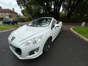 2014 Peugeot 308 Cc 1.6 Thp Roland Garros Convertible 2dr Petrol Manual Euro 5 (156 Ps) in White — image 5