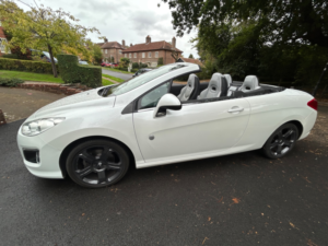2014 Peugeot 308 Cc 1.6 Thp Roland Garros Convertible 2dr Petrol Manual Euro 5 (156 Ps) in White — image 6