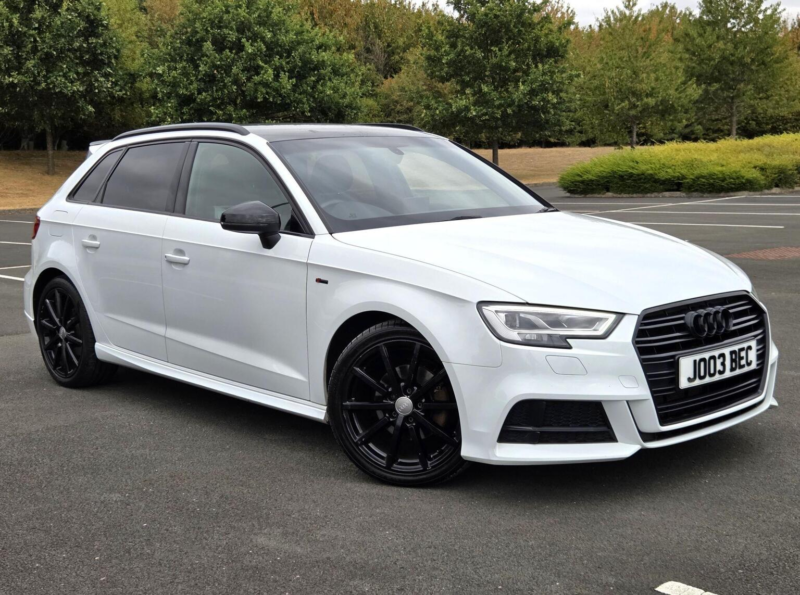 2019 Audi A3 1.6 Tdi 30 Black Edition Sportback S Tronic Euro 6 (s/s) 5dr in White — image 1