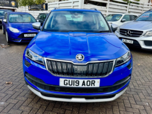 2019 Skoda Karoq 2.0 Tdi Scout 4WD Euro 6 (s/s) 5dr in Blue — image 2