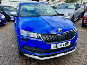 2019 Skoda Karoq 2.0 Tdi Scout 4WD Euro 6 (s/s) 5dr in Blue — image 5