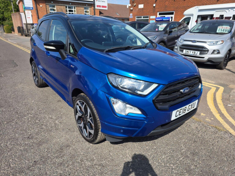 2018 Ford Ecosport 1.0t Ecoboost St-Line Euro 6 (s/s) 5dr in Blue — image 1