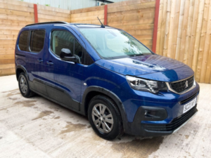 2023 Peugeot Rifter 4 SEAT Auto Wheelchair Accessible Disabled Access Vehicle Wav in Blue — image 3
