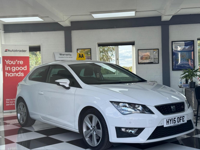 2015 SEAT Leon 1.4 Tsi Act Fr Sport Coupe Euro 6 (s/s) 3dr in White — image 1