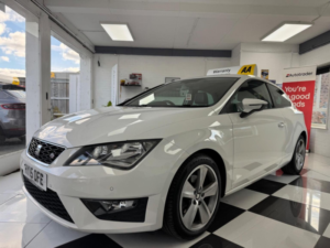 2015 SEAT Leon 1.4 Tsi Act Fr Sport Coupe Euro 6 (s/s) 3dr in White — image 3
