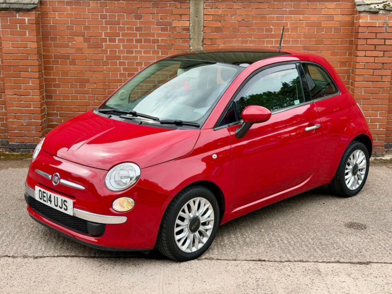 2014 Fiat 500 0.9 Twinair Lounge Euro 6 (s/s) 3dr in Red — image 1