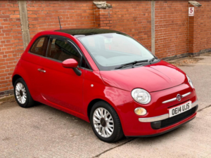 2014 Fiat 500 0.9 Twinair Lounge Euro 6 (s/s) 3dr in Red — image 2