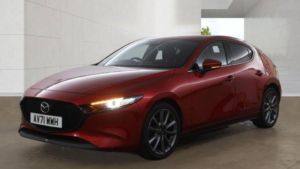 2021 Mazda Mazda3 2.0 E-Skyactiv-G Mhev Sport Lux Euro 6 (s/s) 5dr in Red — image 2