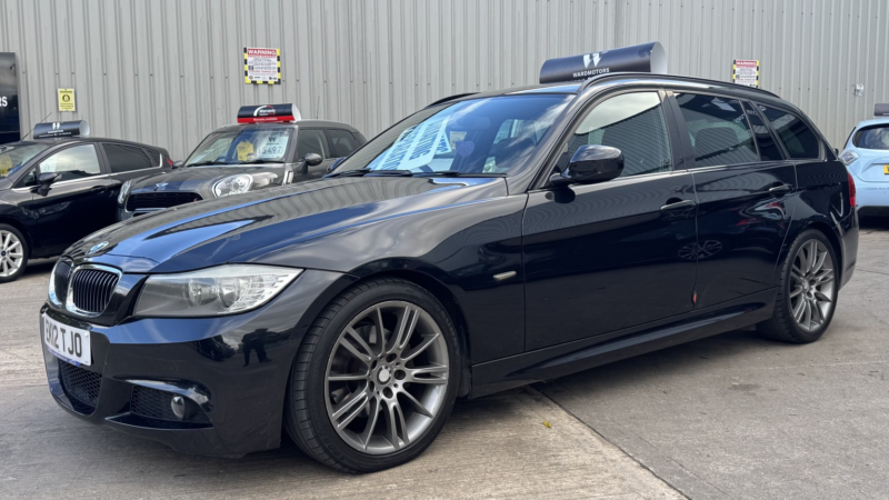 2012 BMW 3 Series 2.0 320d Sport Plus Edition Diesel Automatic Estate Black 5dr Rare Auto+leather+cruise in Black — image 1