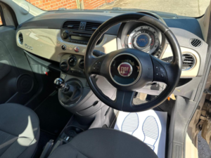 2013 Fiat 500 1.2 Lounge Euro 4 3dr in Beige — image 4