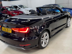 2015 Audi A3 Cabriolet 1.4 Tfsi Cod S Line S Tronic Euro 6 (s/s) 2dr in Black — image 5