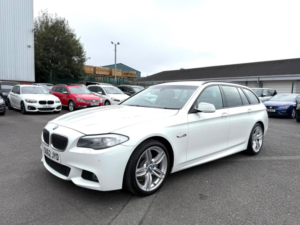 2012 BMW 5 Series 2.0 520d M Sport Touring Steptronic Euro 5 (s/s) 5dr in White — image 3