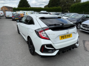 2021 Honda Civic 1.5 Vtec Turbo Sport CVT Euro 6 (s/s) 5dr in White — image 4