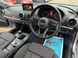 2017 Audi A3 1.4 Tfsi Cod Sport Sportback Euro 6 (s/s) 5dr in Silver — image 3
