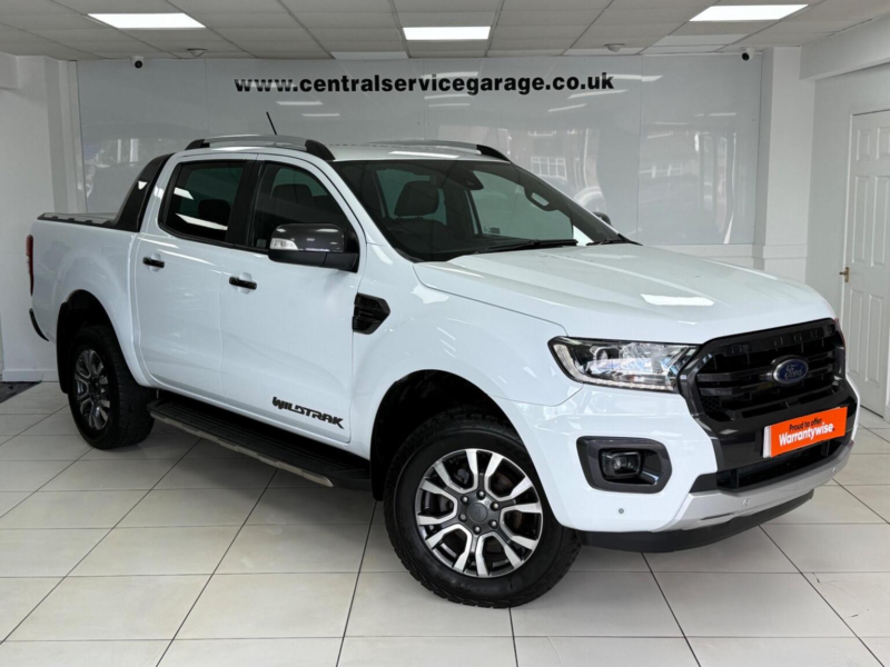 2022 Ford Ranger 2.0 Ecoblue Wildtrak Auto 4WD Euro 6 (s/s) 4dr in White — image 1