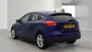 2018 Ford Focus 1.0 T Ecoboost Titanium Blue 5dr 1 Keeper+satnav+cruise+8 Stamps in Blue — image 2