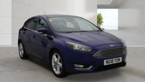 2018 Ford Focus 1.0 T Ecoboost Titanium Blue 5dr 1 Keeper+satnav+cruise+8 Stamps in Blue — image 3