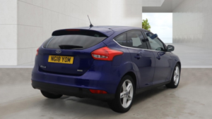 2018 Ford Focus 1.0 T Ecoboost Titanium Blue 5dr 1 Keeper+satnav+cruise+8 Stamps in Blue — image 4