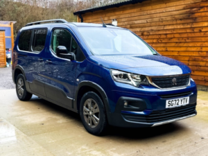 2022 Peugeot Rifter L2 Lwb 5 SEAT Auto Wheelchair Accessible Disabled Access Vehicle Wav in Blue — image 3