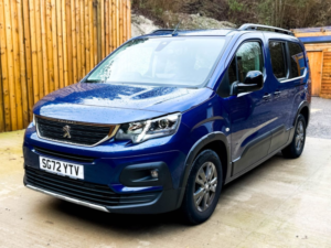 2022 Peugeot Rifter L2 Lwb 5 SEAT Auto Wheelchair Accessible Disabled Access Vehicle Wav in Blue — image 5