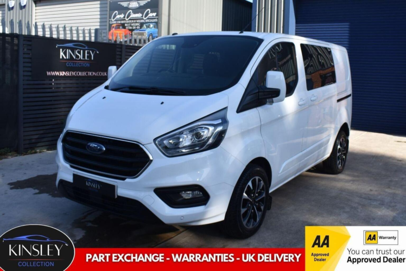 2018 Ford Transit Custom 2.0 320 Ecoblue Limited Crew Van L1 H1 Euro 6 5dr (6 Seat) in White — image 1