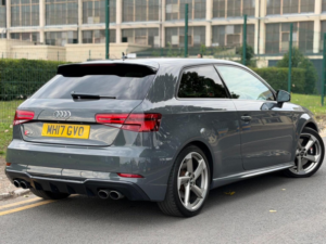 2017 Audi S3 2.0 Tfsi Black Edition S Tronic Quattro Euro 6 (s/s) 3dr in Grey — image 4