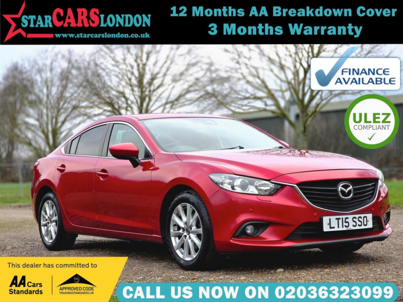 2015 Mazda Mazda6 2.2 Skyactiv-D Se-L Nav Auto Euro 6 (s/s) 4dr in Red — image 1