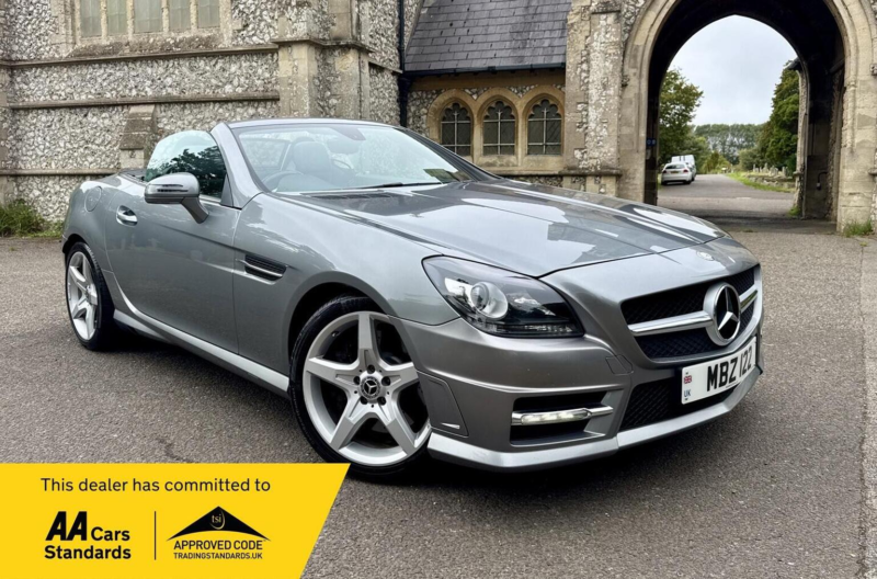 2015 Mercedes-Benz Slk 1.8 Slk200 Amg Sport G-Tronic+ Euro 5 (s/s) 2dr in Silver — image 1