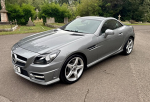 2015 Mercedes-Benz Slk 1.8 Slk200 Amg Sport G-Tronic+ Euro 5 (s/s) 2dr in Silver — image 3