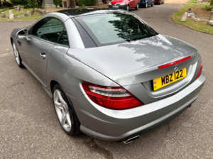 2015 Mercedes-Benz Slk 1.8 Slk200 Amg Sport G-Tronic+ Euro 5 (s/s) 2dr in Silver — image 4