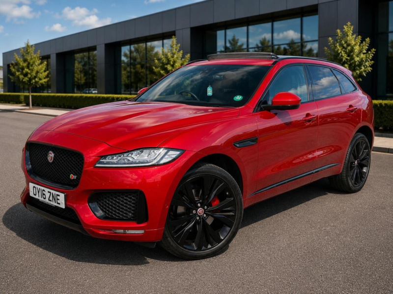 2016 Jaguar F-Pace 3.0 D300 V6 S Auto AWD Euro 6 (s/s) 5dr in Red — image 1