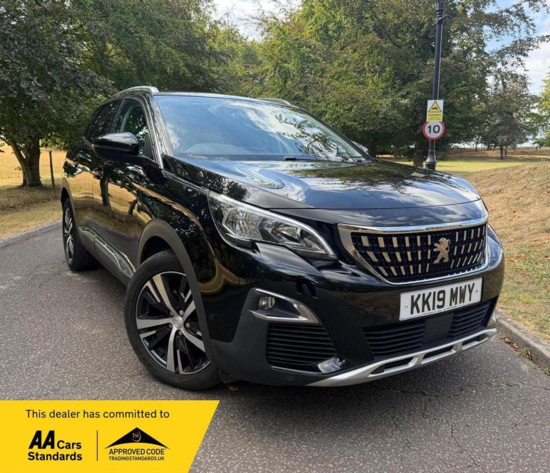 2019 Peugeot 3008 1.2 Puretech Allure Eat Euro 6 (s/s) 5dr in Black — image 1