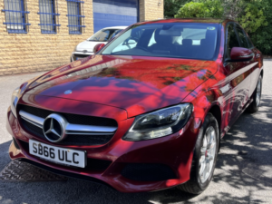 2016 Mercedes-Benz C Class 2.0 C200 Se Saloon 4dr Petrol Manual Euro 6 (s/s) (184 Ps) ( Hyacinth Red ) in Red — image 3