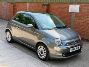 2016 Fiat 500 1.2 Lounge Euro 6 (s/s) 3dr in Grey — image 2