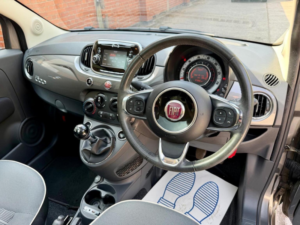 2016 Fiat 500 1.2 Lounge Euro 6 (s/s) 3dr in Grey — image 5