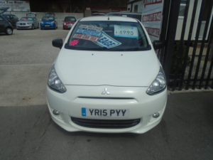 2015 Mitsubishi Mirage 1.0 1 Hatchback 5dr Petrol Manual Euro 5 (70 Ps) in White — image 2