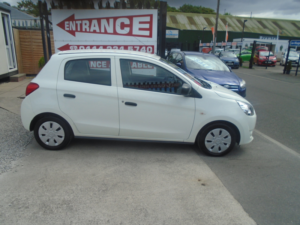 2015 Mitsubishi Mirage 1.0 1 Hatchback 5dr Petrol Manual Euro 5 (70 Ps) in White — image 6